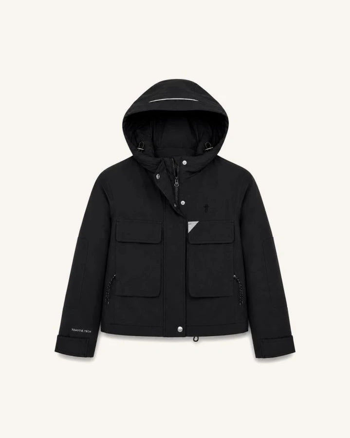 Töastie - Waterproof Windbreaker Lined with Recycled Fibers | Black