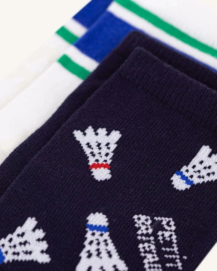 Petit Bateau - Set of 2 Pairs of Badminton Socks | Navy blue