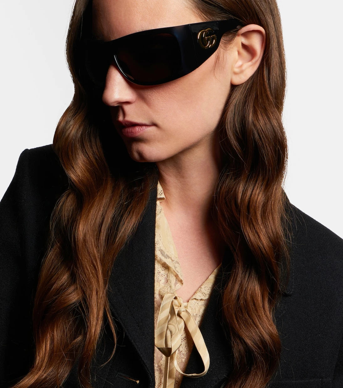 Gucci - Double G square sunglasses