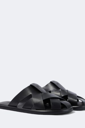 Giorgio Armani-Leather sandals