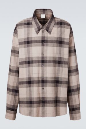 Calvin Klein Collection-Tyson checked cotton shirt