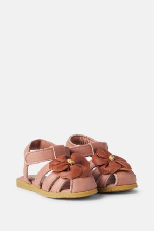 Donsje-Baby Thami floral-appliqué leather sandals