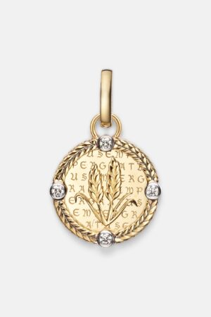 FoundRae-Infinite Gratitude 18kt gold pendant necklace with diamonds