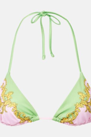 Versace-Printed bikini top