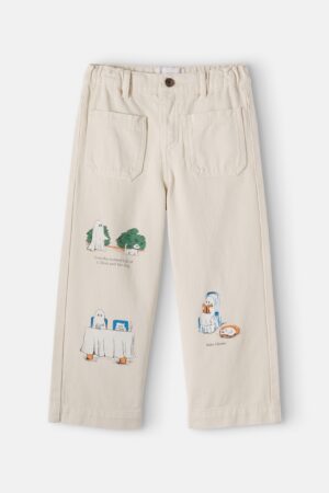 Bobo Choses-Patch-appliqué cotton twill pants