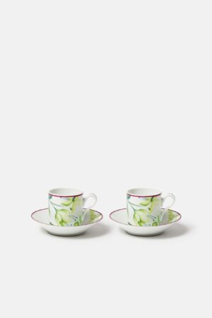 Ginori 1735-Impero set of 2 coffee cups and saucers