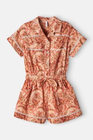 Zimmermann Kids-Aster floral cotton playsuit