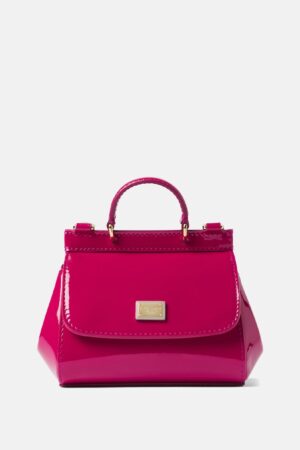 Dolce&Gabbana Kids-Patent leather top-handle bag