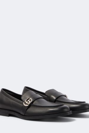 Gucci-Double G leather loafers