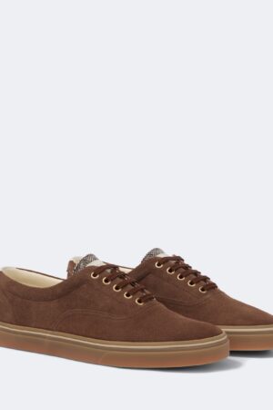 Brunello Cucinelli-Suede sneakers