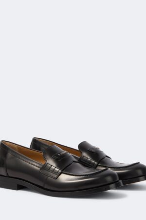 Fendi-Fendi Ateneo leather penny loafers