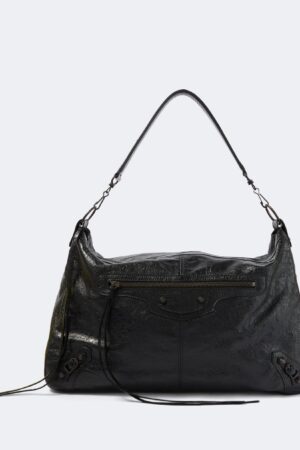 Balenciaga-Le City Moto leather shoulder bag