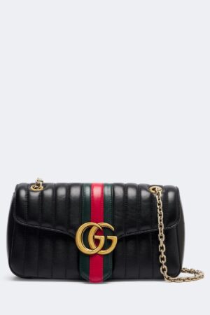 Gucci-Jetset GG Marmont Medium leather shoulder bag