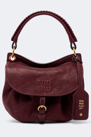 Miu Miu-Rendez-vous leather shoulder bag